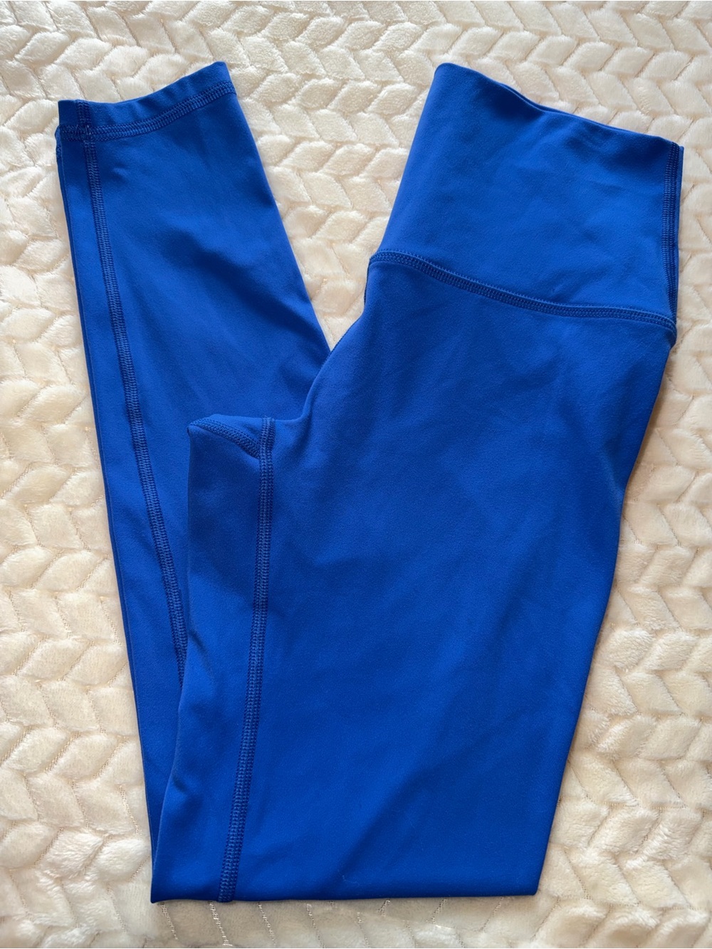 FLEO El Toro Active Leggings 7/8 Royal Blue 24” Size Small